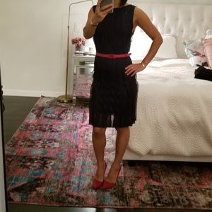 Gucci navy dress with sheer paneling design Xsmall